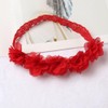 Baby Girls Delicate Chiffon Flowers Crown Headbands Soft Elastic Lace