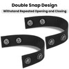 6 Pcs Tactical Nylon Duty Belt Keepers with Double Snaps,