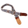 Embroidered Ukulele Strap Ethnic Style Adjustable Length Nylon Leather Comfortable