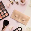 Bueuo Makeup Practice Face Board, 3D Reusable Silicone Make up