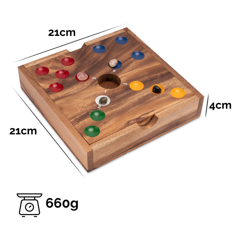 LOGOPLAY Big Hole Pig Hole Dice Game Board Game Wooden
