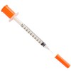 100 Pack 1ml 30Gauge 1/2 Inch Plastic Sterile Syringes for