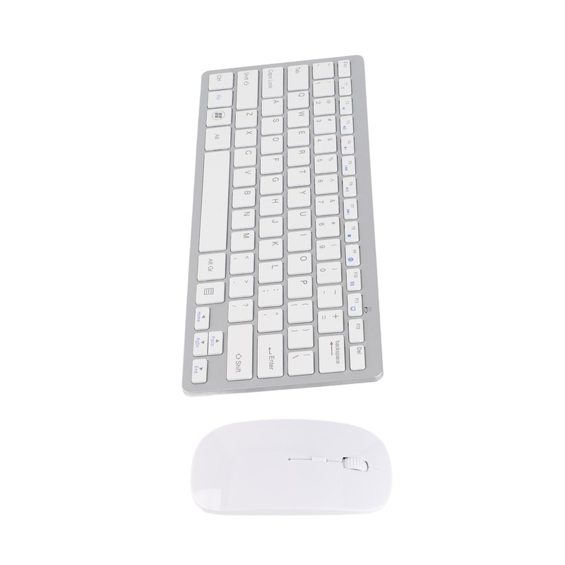 Keyboard Mouse Set 2.4G Wireless 78 Keys USB Thin Etched