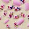 Valentine's Day Press on Nails Medium Length Square Fake Nails