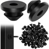 Foraineam 100 Pack Cable Railing Rubber Grommets, Black Cable Railing