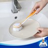 MR.SIGA Round Dish Brush, Size: Dia 5.5 x 25cm -
