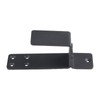 Protective Steel Door Brackets Compatible with Any Width Door (Black)