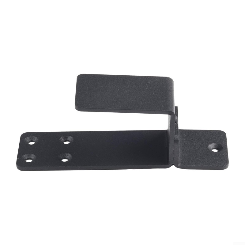 Protective Steel Door Brackets Compatible with Any Width Door (Black)