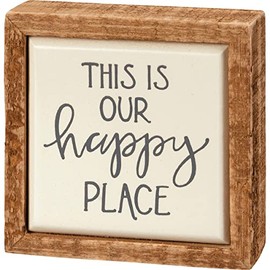 Primitives by Kathy This Is Our Happy Place Home Décor Sign
