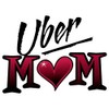 CafePress Uber Mom Mother's Day Heart Oval Sticker Oval Car