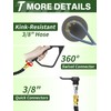 TechSweepPro 3/8" 4800PSI Pressure Washer Hose 75FT with Swivel Quick
