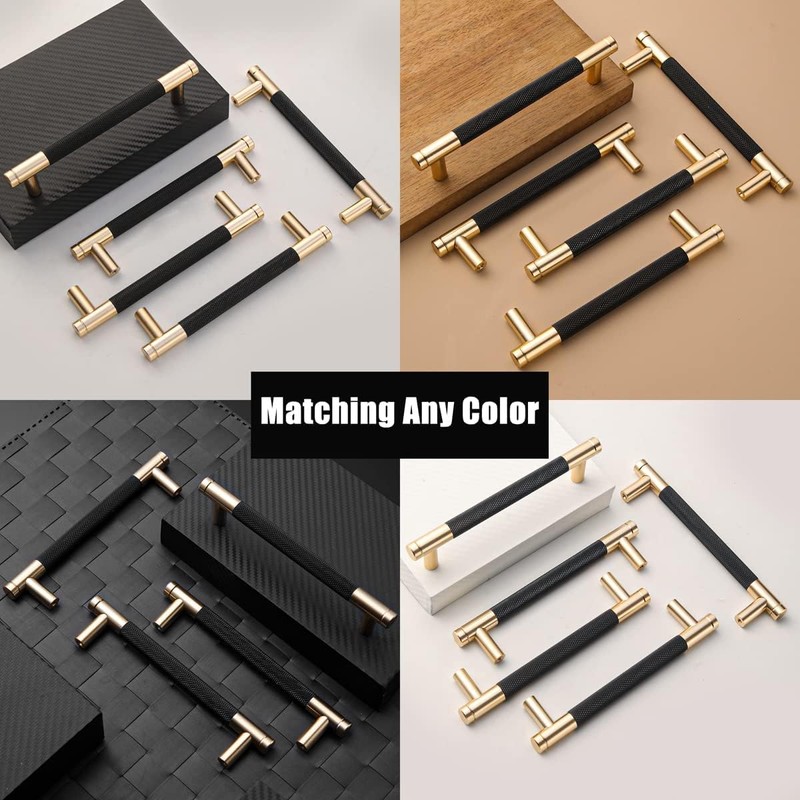 Guoharda 12 Pack 5 Inch 128 mm Knurled Cabinet Handles