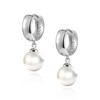 ASH'S CHOICE Silver 925 Earrings Pearls, 3 Pairs Sterling Silver