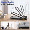 Portable Folding Treadmill with 3 Level Incline, Walking Pad with