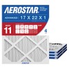 Aerostar 16.375x21.5x1 MERV 11 Air Filter, 4 Count, ACTUAL SIZE