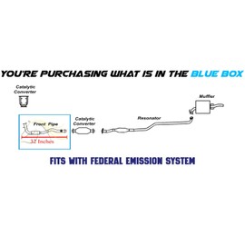 Exhaust Front Pipe Compatible for 1993-1995 Geo Prizm | 1993-1995 Toyota Corolla 1.6L | Direct Fit | Northeastern Exhaust | Free Gaskets Included | Automotive Replacement Part