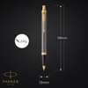 PARKER IM Ballpoint Pen | Grey Lacquer with Gold Trims