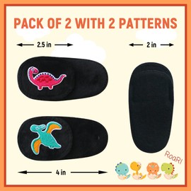 Astropic 2Pcs Eye Patches for Kids | Boys Dinosaur Eye Patch for Glasses | Medical Eye Patches for Children with Lazy Eye | Amblyopia Eye Patch for Toddlers (Left Eye)