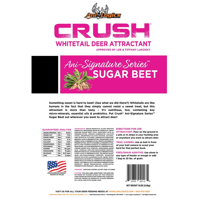 Ani-Logics Outdoors Crush Sugar Beet Granular (15.00)
