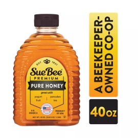 Sue Bee Pure Grade A Honey 40 Ounce Pack All Natural High Quality Sweetener