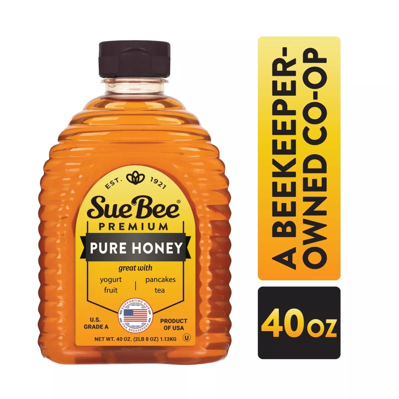 Sue Bee Pure Grade A Honey 40 Ounce Pack All