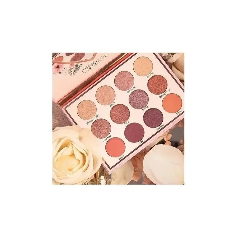Beauty Creations - Floral Bloom, Paleta De 12 Sombras