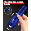 Victoper LED Flashlight 2 Pack Blue, Bright High Lumens Tactical