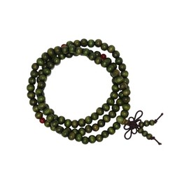 N29 - Beautiful Elasticated 7mm Wooden Bead Prayer Mala 108 Beads/Necklace/Bracelet - Handmade by Jeannieparnell