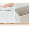 Double Pull-Out Laundry Hamper Cabinet; 90L Laundry Basket for Bathroom,Laundry