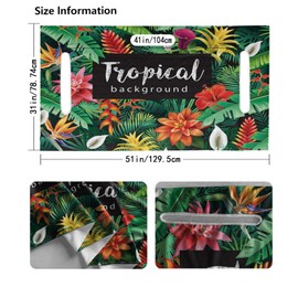 NICENEEDED 51" x 31" Boho Leaf Golf Cart Seat Covers, Golf Cart Seat Towel Blanket for 2-Seats Cart and Club Cars, Portable Towel Keeps Seat Warm and Comfortable