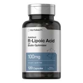 Suplemento De Ácido R-lipoico Horbaach 100 Mg Con Biotina 12