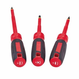 LuxRub Fits Milwaukee 48-22-2202 3 Piece 1000V Insulated Screwdriver Set