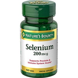 Nature's Bounty Selenium 200 mcg Natural High Selenium Yeast, 100 Tablets (Pack of 3)