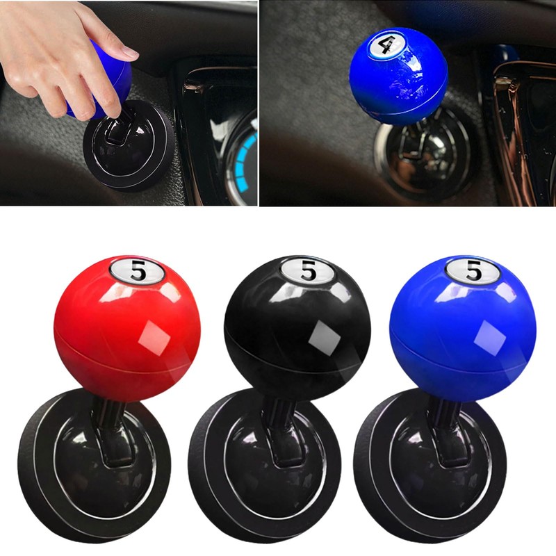 DIMITU Car Push Starter Button Joystick, Metal, Black, Push Button,