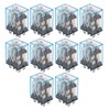 10Pcs Coil Power Relay Small Intermediate Electromagnetic 8 Pin 2