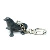 Miniblings Seal keychain pendant key ring dark gray