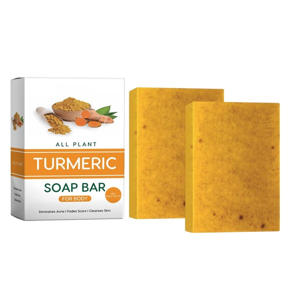 Lemon Turmeric and Kojic Acid Soap,2PCS Soap Bar Pure Soap