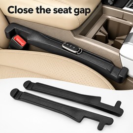Car Seat Gap Filler Organizer for Driver or Passenger Side – Convenient Small Item Storage for a Tidier Car Interior, 2pcs
