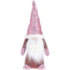 com-four® Pink Christmas Gnome for Christmas Decoration, Winter Figurine as