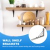 PATIKIL Folding Wall Shelf Brackets 13", 2 Pack Heavy Duty