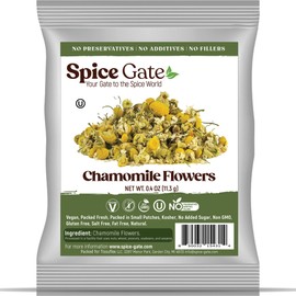 Spice Gate Chamomile Flowers (0.4 oz) Egyptian Loose Dried Herbal Tea Kosher
