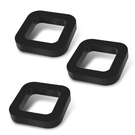 Eratus 3 PCS Car Adjustable Ball Support Pad Trailer Hitch Pad, 3.01" OD 1.96" ID Thickened Rubber Trailer Hitch Receiver Cushion Noise Reduction Silencer Pad, for Most Cars Trailers (Black)