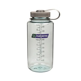 Nalgene Tritan Wide Mouth BPA-Free Water Bottle, 32 Oz, Seafoam