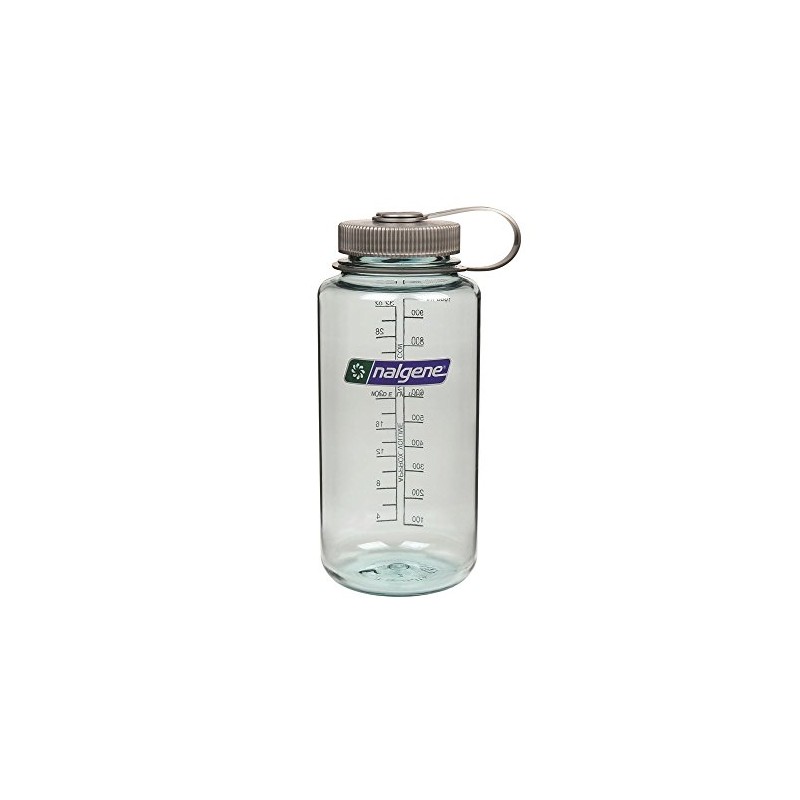 Nalgene Tritan Wide Mouth BPA-Free Water Bottle, 32 Oz, Seafoam