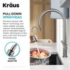 KRAUS Oletto High-Arc Single Handle Pull-Down Kitchen Faucet in Chrome,
