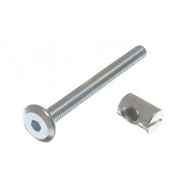 Packung mit 8 Möbel Kinderbett Bed Head With Allen Bolt Barrel Nut 6Mm M6 x 60mm Zp
