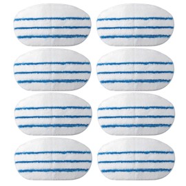 8 Pack Steam Mop Pads for PurSteam ThermaPro 10-in-1 Steam Mop Washable Reusable Pads by Flammi