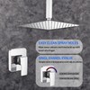 Ceiling Shower System Shower Faucet GGStudy Bathroom Luxury Rain Mixer