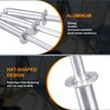 sourcing map 100Pcs 5/32"x3/8" Aluminum Countersunk Blind Rivet, Open-End Type