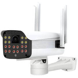 Retoo Outdoor Surveillance Camera 1080P with 2 Mpx and Range up to 30 m Camera with WiFi 2.4 GHz and Full HD Resolution Outdoor Camera with Night Vision App White